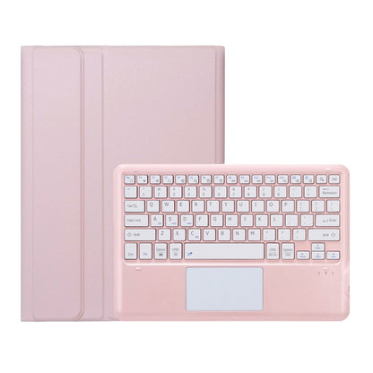 For Huawei MatePad Air 12 2024 Ultra-thin Detachable Bluetooth Keyboard Leather Tablet Case with Touchpad(Pink White) by buy2fix