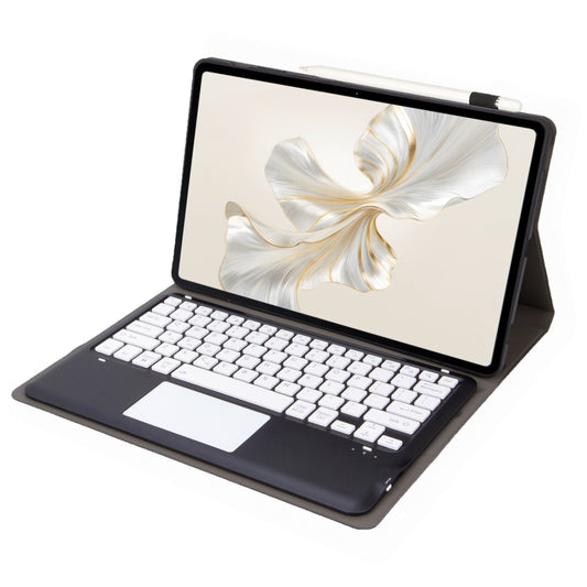 For Huawei MatePad Pro 12.2 Ultra-thin Detachable Bluetooth Keyboard Leather Tablet Case with Touchpad(Black White) by buy2fix