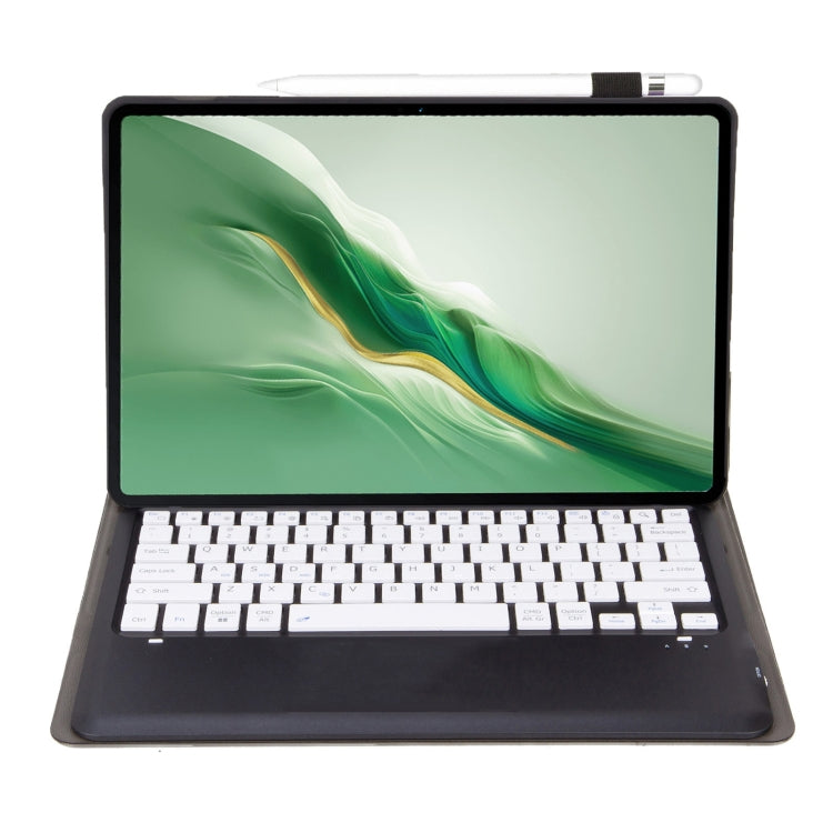 For Honor MagicPad 2 12.3 AH22 Ultra-thin Detachable Bluetooth Keyboard Leather Tablet Case(Black White) by buy2fix