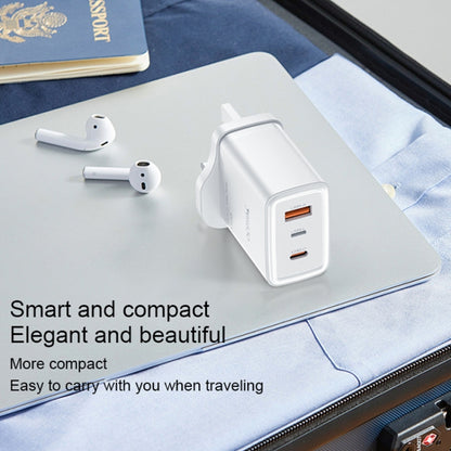 Yesido YC89 65W Type-C, USB, 8 Pin Reverse GaN Fast Charger with Type-C to 8 Pin Cable(UK Plug) - USB Charger by Yesido | Online Shopping UK | buy2fix