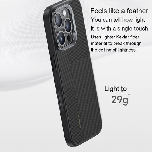 For iPhone 16 Pro Max Benks Montage MagSafe Kevlar Fiber Phone Case(Black) by Benks