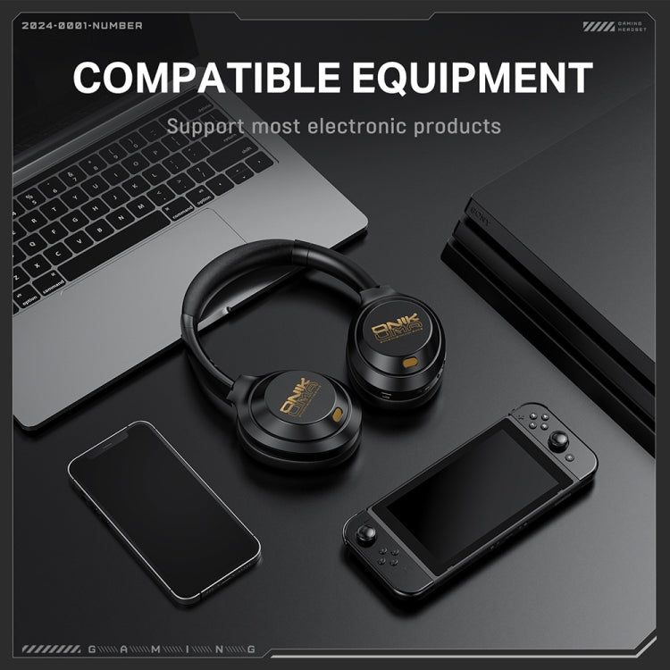 ONIKUMA GT811 Head-mounted Dual Noise Reduction Wireless Bluetooth Earphone(Black) - Headset & Headphone by ONIKUMA | Online Shopping UK | buy2fix