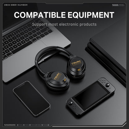 ONIKUMA GT811 Head-mounted Dual Noise Reduction Wireless Bluetooth Earphone(Black) - Headset & Headphone by ONIKUMA | Online Shopping UK | buy2fix