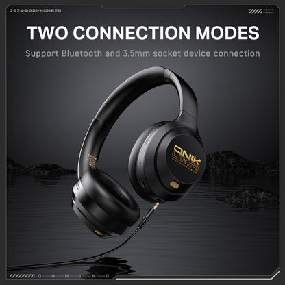 ONIKUMA GT811 Head-mounted Dual Noise Reduction Wireless Bluetooth Earphone(Black) - Headset & Headphone by ONIKUMA | Online Shopping UK | buy2fix