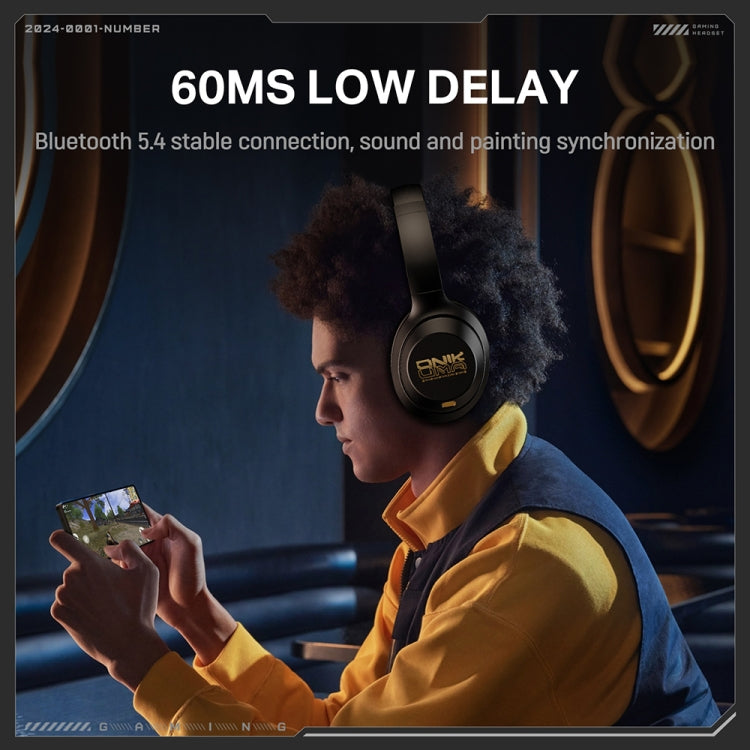 ONIKUMA GT811 Head-mounted Dual Noise Reduction Wireless Bluetooth Earphone(Black) - Headset & Headphone by ONIKUMA | Online Shopping UK | buy2fix