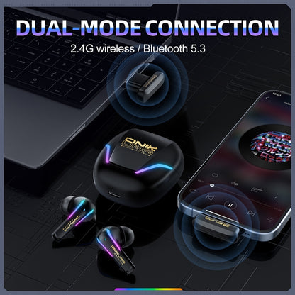 ONIKUMA T27 Dual Mode Cool Wireless Bluetooth Earphone(Black) - Bluetooth Earphone by ONIKUMA | Online Shopping UK | buy2fix