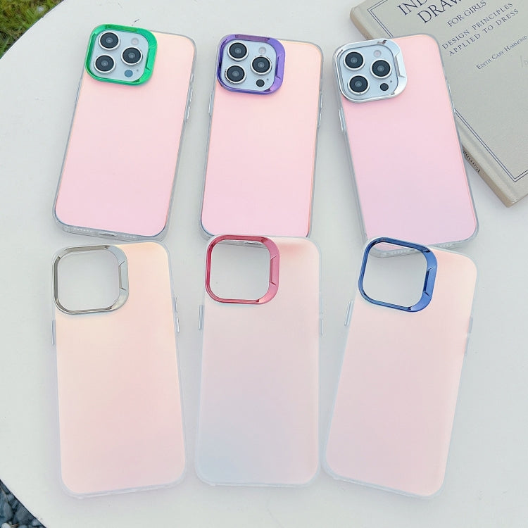 For iPhone 16 Color Plating Discoloration PC Phone Case(Purple) - iPhone 16 Cases by buy2fix | Online Shopping UK | buy2fix