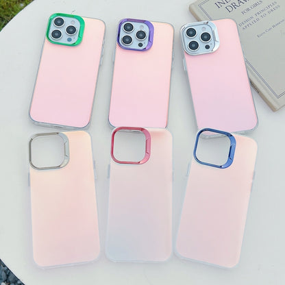 For iPhone 16 Color Plating Discoloration PC Phone Case(Silver) - iPhone 16 Cases by buy2fix | Online Shopping UK | buy2fix