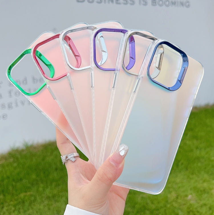 For iPhone 16 Color Plating Discoloration PC Phone Case(Blue) - iPhone 16 Cases by buy2fix | Online Shopping UK | buy2fix