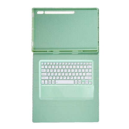 For Samsung Galaxy Tab S10 Ultra A910B Pen Slot Detachable Bluetooth Keyboard Leather Tablet Case(Mint Green) - Samsung Keyboard by buy2fix | Online Shopping UK | buy2fix