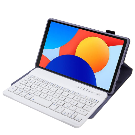 For Redmi Pad SE 8.7 A0N12 TPU Ultra-thin Detachable Bluetooth Keyboard Tablet Leather Case(Purple) by buy2fix
