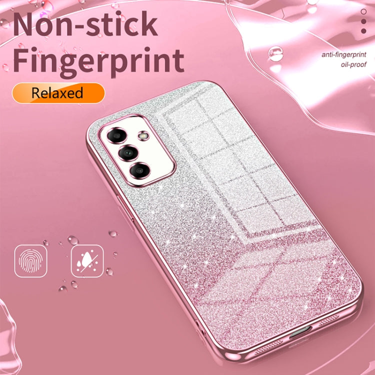 For Samsung Galaxy S25 Ultra 5G Gradient Glitter Powder Electroplated Phone Case(Purple) by buy2fix