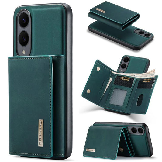 For Samsung Galaxy S25 Edge 5G DG.MING M1 Series 3-Fold Multi Card Wallet + Magnetic Phone Case(Green) - Galaxy S25 Edge 5G Cases by DG.MING | Online Shopping UK | buy2fix