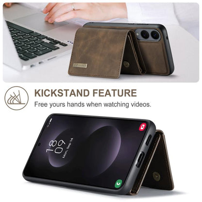 For Samsung Galaxy S25 Edge 5G DG.MING M1 Series 3-Fold Multi Card Wallet + Magnetic Phone Case(Coffee) - Galaxy S25 Edge 5G Cases by DG.MING | Online Shopping UK | buy2fix