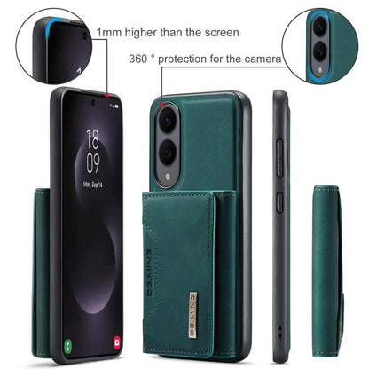 For Samsung Galaxy S25 Edge 5G DG.MING M2 Series 3-Fold Multi Card Bag + Magnetic Phone Case(Green) - Galaxy S25 Edge 5G Cases by DG.MING | Online Shopping UK | buy2fix