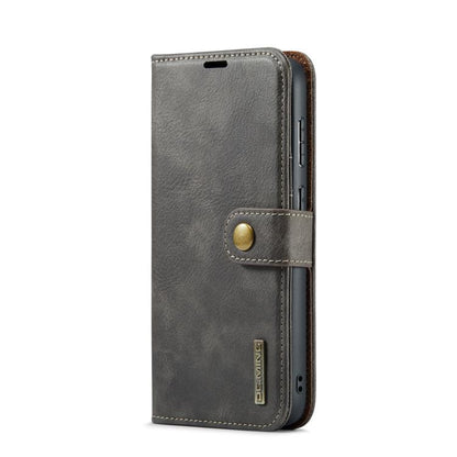For Samsung Galaxy S25 Edge 5G DG.MING Crazy Horse Texture Detachable Magnetic Leather Case(Grey) - Galaxy S25 Edge 5G Cases by DG.MING | Online Shopping UK | buy2fix