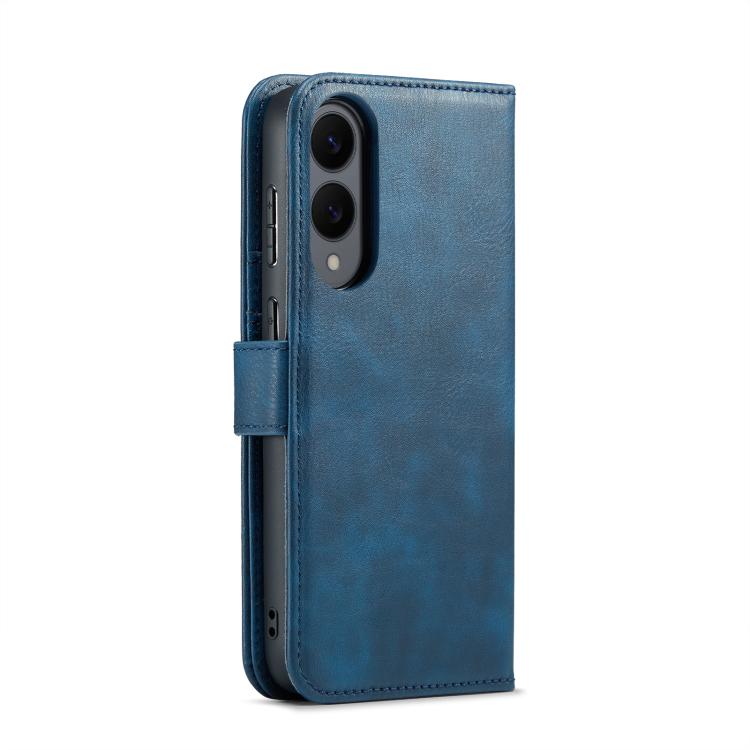 For Samsung Galaxy S25 Edge 5G DG.MING Crazy Horse Texture Detachable Magnetic Leather Case(Blue) - Galaxy S25 Edge 5G Cases by DG.MING | Online Shopping UK | buy2fix
