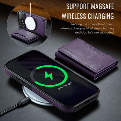 For iPhone 17 Pro MAGKING K2 Series MagSafe RFID Card Bag Detachable Phone Case(Purple) - iPhone 17 Pro Cases by MAGKING | Online Shopping UK | buy2fix