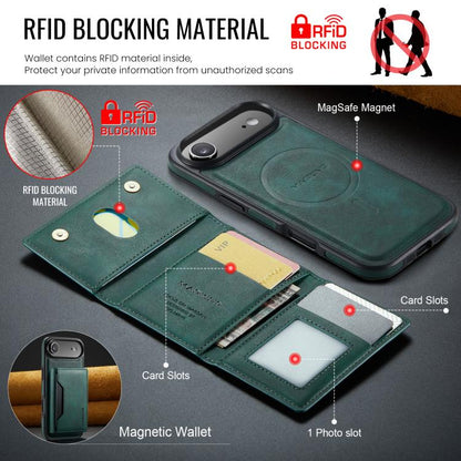 For iPhone Air MAGKING K2 Series MagSafe RFID Card Bag Detachable Phone Case(Green) - iPhone Air Cases by MAGKING | Online Shopping UK | buy2fix