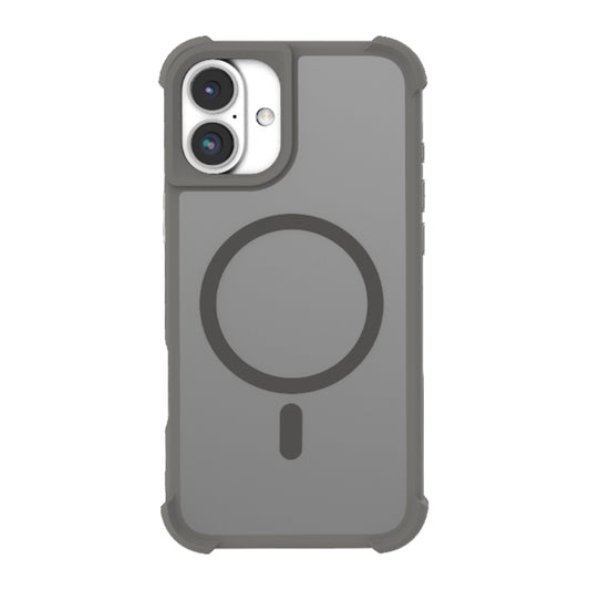 For iPhone 16 Skin Feel MagSafe Phone Case(Grey) by buy2fix
