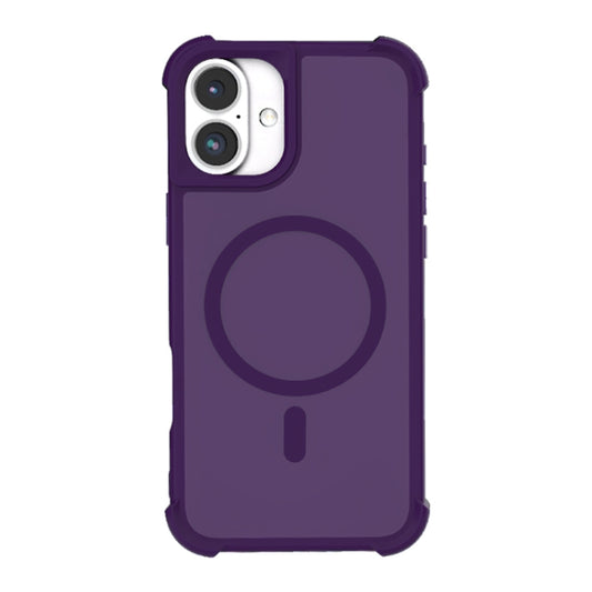 For iPhone 16 Skin Feel MagSafe Phone Case(Purple) - iPhone 16 Cases by buy2fix | Online Shopping UK | buy2fix