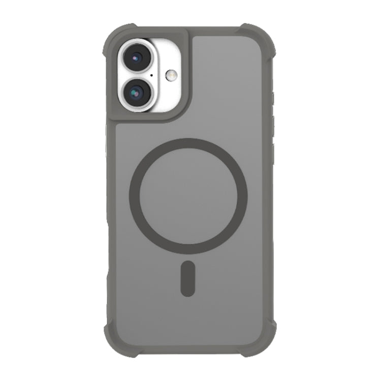 For iPhone 16 Plus Skin Feel MagSafe Phone Case(Grey) by buy2fix
