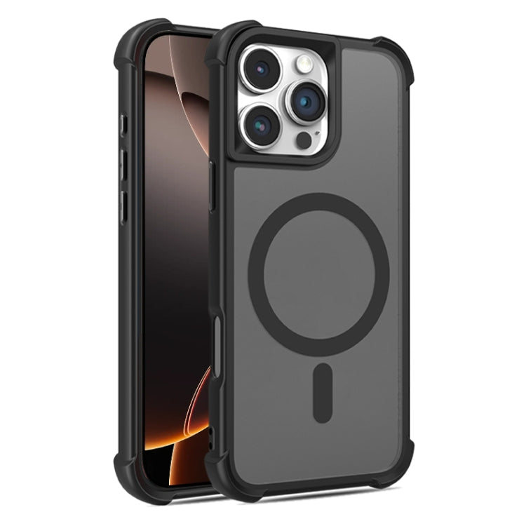 For iPhone 16 Pro Skin Feel MagSafe Phone Case(Black) by buy2fix