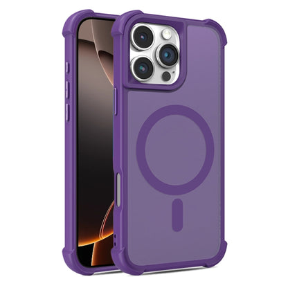 For iPhone 16 Pro Skin Feel MagSafe Phone Case(Purple) by buy2fix