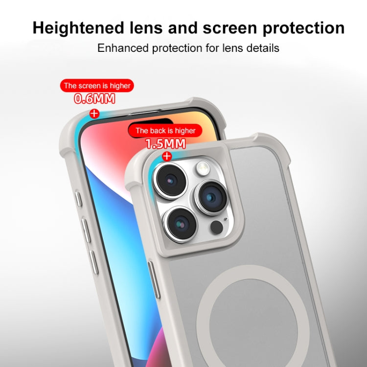 For iPhone 16 Pro Max Skin Feel MagSafe Phone Case(Grey) - iPhone 16 Pro Max Cases by buy2fix | Online Shopping UK | buy2fix