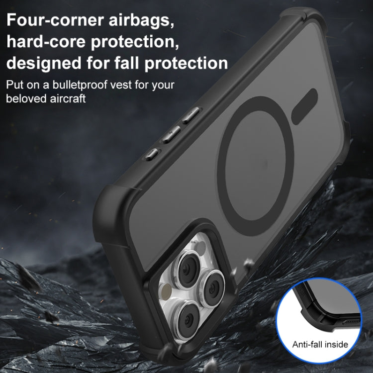 For iPhone 16 Skin Feel MagSafe Phone Case(Black) by buy2fix