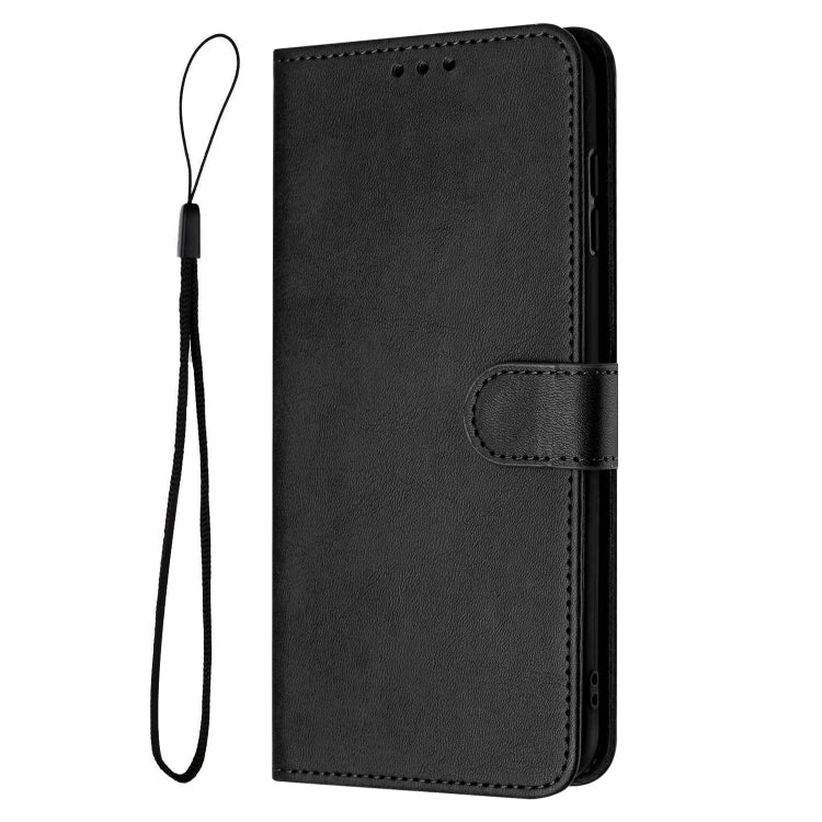 For Nothing CMF Phone 1 Solid Calf Texture Flip Leather Phone Case(Black) - Nothing Cases by buy2fix | Online Shopping UK | buy2fix