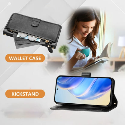 For Tecno Spark Go 2024 Multi-Card Slots Zipper Wallet Leather Phone Case(Black) by buy2fix