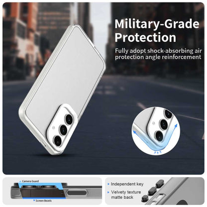 For Samsung Galaxy S25 5G Candy PC Hybrid TPU Shockproof Phone Case(White) by buy2fix