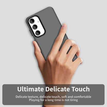 For Samsung Galaxy S25 5G Candy PC Hybrid TPU Shockproof Phone Case(Black) by buy2fix