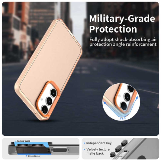 For Samsung Galaxy S25+ 5G Candy PC Hybrid TPU Shockproof Phone Case(Orange) by buy2fix