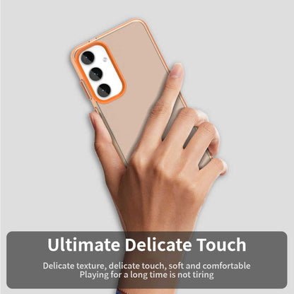 For Samsung Galaxy S25+ 5G Candy PC Hybrid TPU Shockproof Phone Case(Orange) - Galaxy S25+ 5G Cases by buy2fix | Online Shopping UK | buy2fix