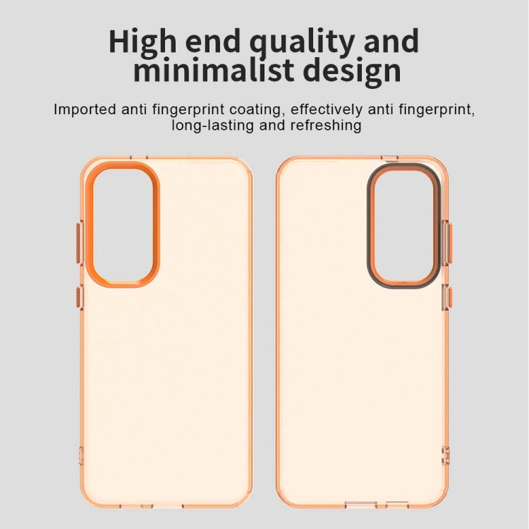 For Samsung Galaxy S25+ 5G Candy PC Hybrid TPU Shockproof Phone Case(Orange) - Galaxy S25+ 5G Cases by buy2fix | Online Shopping UK | buy2fix