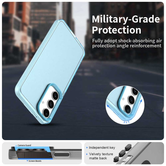 For Samsung Galaxy S25+ 5G Candy PC Hybrid TPU Shockproof Phone Case(Blue) by buy2fix