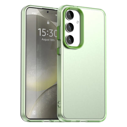 For Samsung Galaxy S25+ 5G Candy PC Hybrid TPU Shockproof Phone Case(Green) by buy2fix
