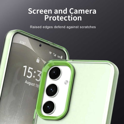 For Samsung Galaxy S25+ 5G Candy PC Hybrid TPU Shockproof Phone Case(Green) by buy2fix