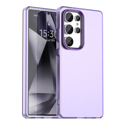 For Samsung Galaxy S25 Ultra 5G Candy PC Hybrid TPU Shockproof Phone Case(Purple) by buy2fix