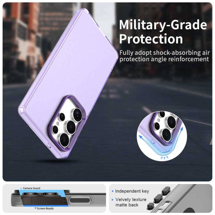 For Samsung Galaxy S25 Ultra 5G Candy PC Hybrid TPU Shockproof Phone Case(Purple) by buy2fix