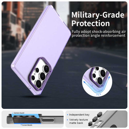 For Samsung Galaxy S25 Ultra 5G Candy PC Hybrid TPU Shockproof Phone Case(Purple) by buy2fix