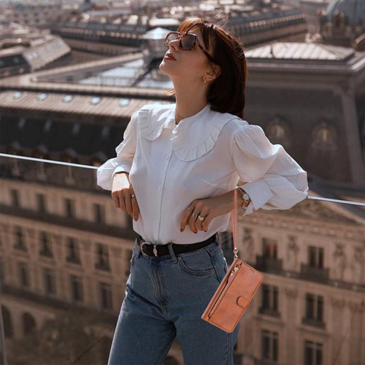 For Google Pixel 10 Pro XL Multi-Card Slots Zipper Wallet Leather Phone Case(Brown) - Google Cases by buy2fix | Online Shopping UK | buy2fix