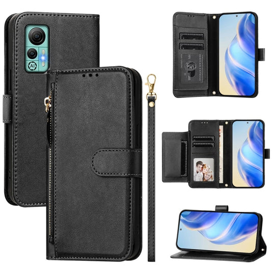For Ulefone Note 14 Multi-Card Slots Zipper Wallet Leather Phone Case(Black) by buy2fix