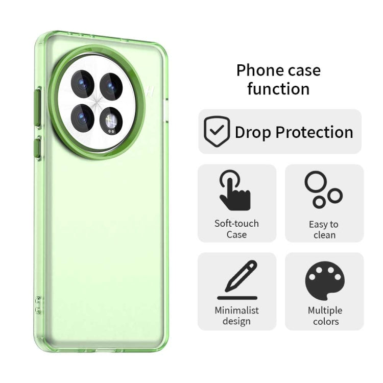 For OnePlus 13 Candy PC Hybrid TPU Shockproof Phone Case(Green) - OnePlus Cases by buy2fix | Online Shopping UK | buy2fix