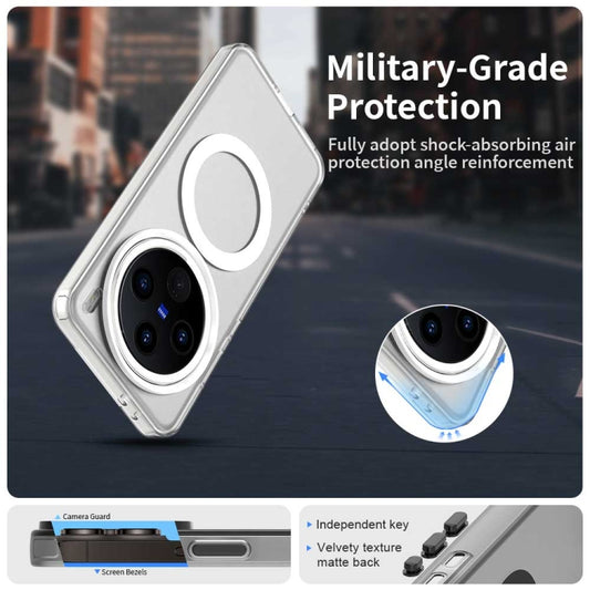 For vivo X200 Candy Magsafe PC Hybrid TPU Phone Case(White) by buy2fix