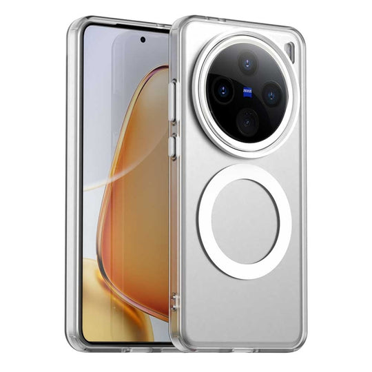 For vivo X200 Pro Candy Magsafe PC Hybrid TPU Phone Case(White)