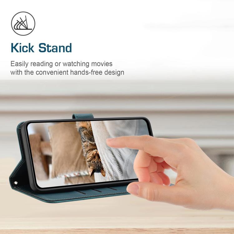 For Google Pixel 10 Pro XL Embossed Kitten Phone Leather Case with Lanyard(Dark Green) - Google Cases by buy2fix | Online Shopping UK | buy2fix