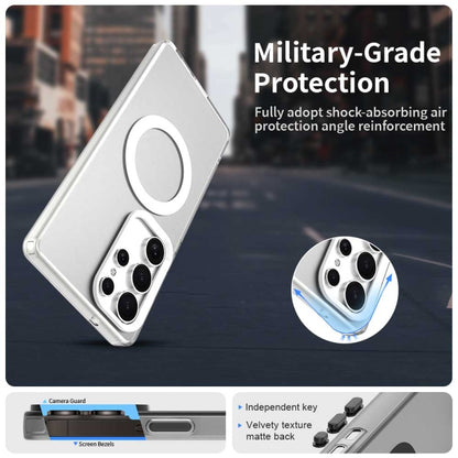 For Samsung Galaxy S25 Ultra 5G Candy Magsafe PC Hybrid TPU Phone Case(White) by buy2fix